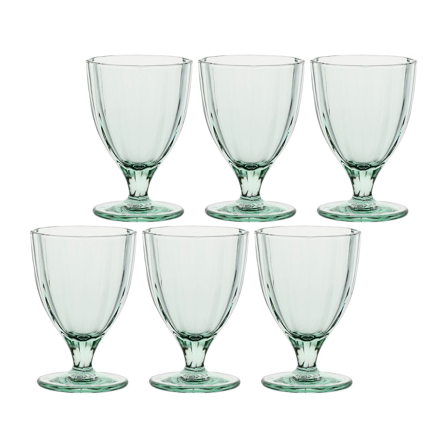 Set de 6 vasos altos "Amami" - Verde manzana