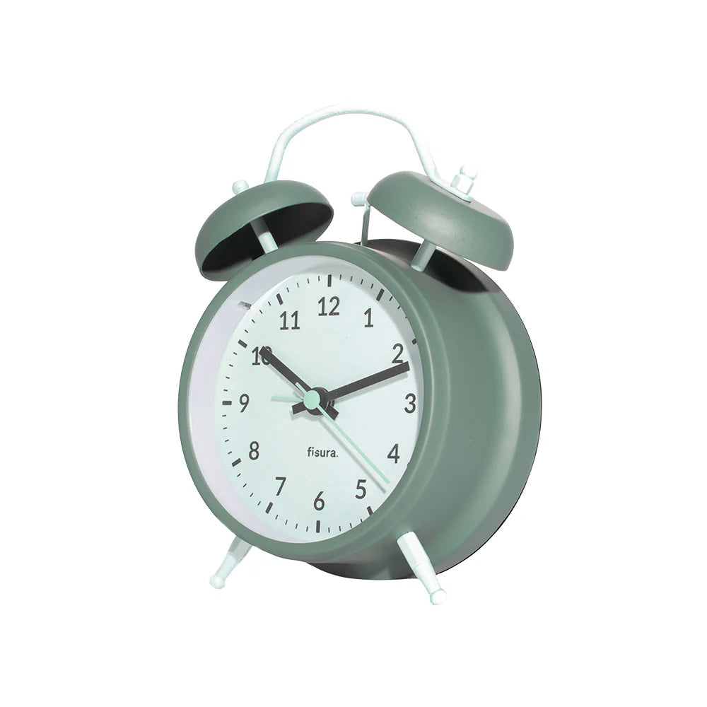Reloj despertador retro Verde & Menta