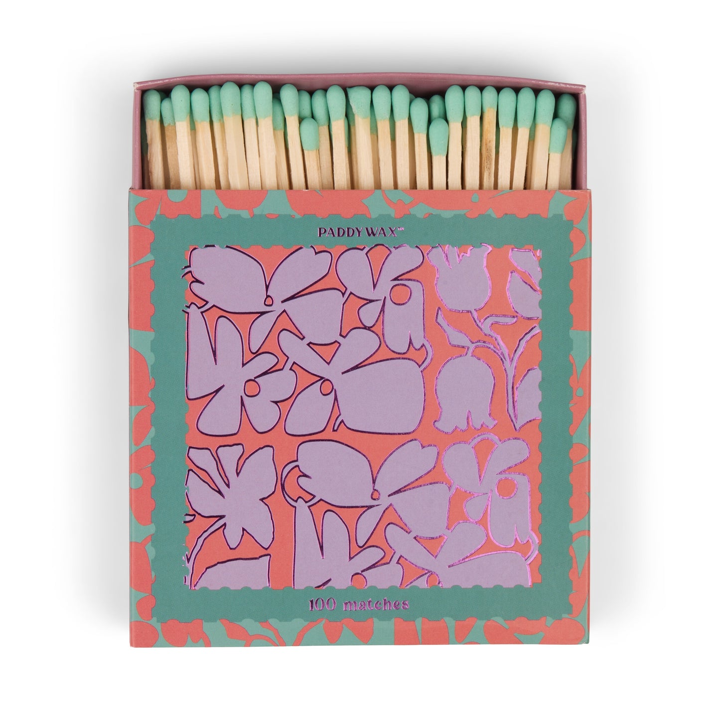 Caja de 100 cerillas “Abstract floral” 🌸