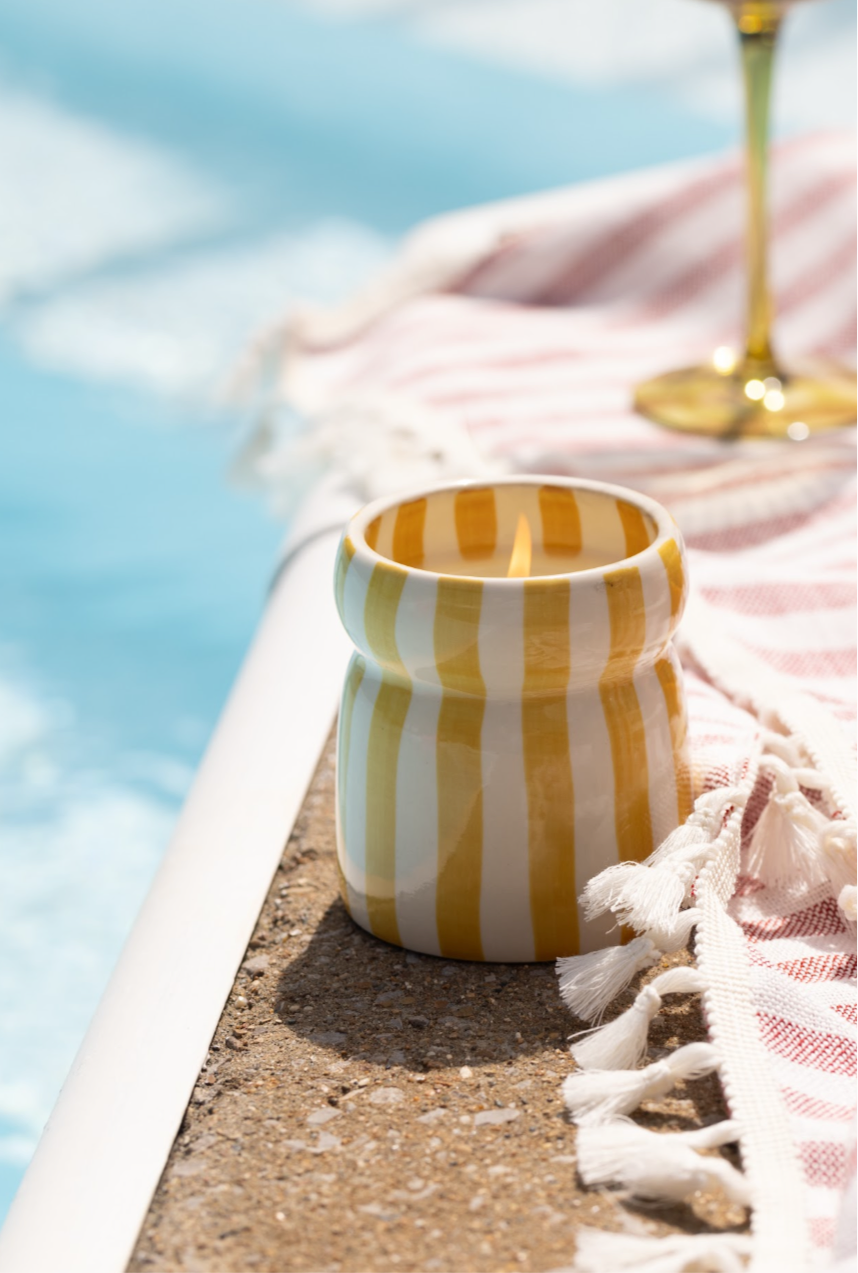 Vela de cerámica “Cabana” - Gold coast 💛