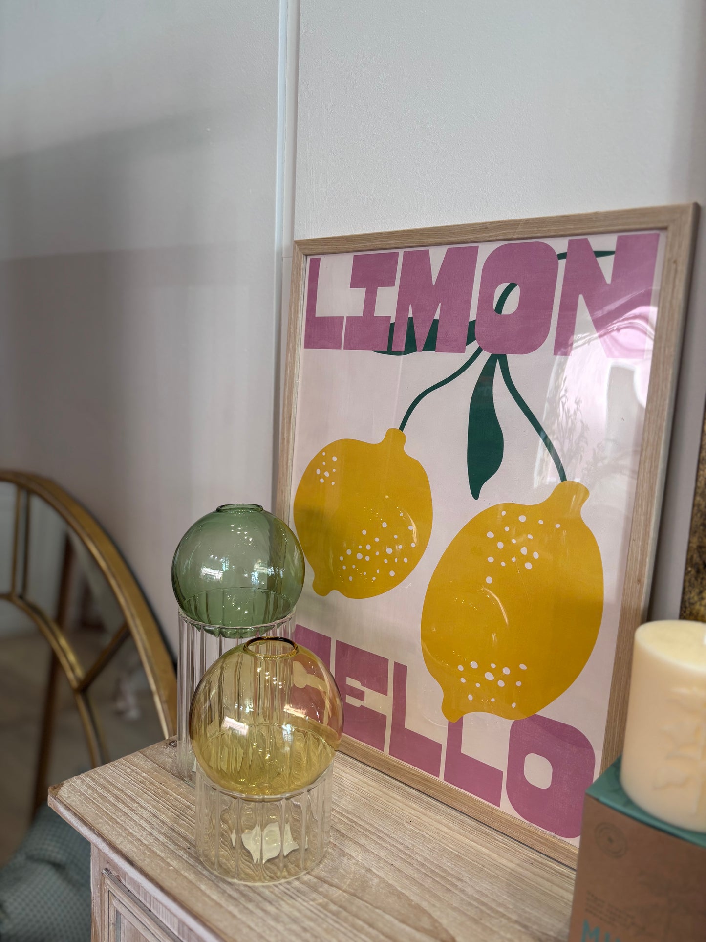 Lámina con marco “Limoncello” 🍋 32x42