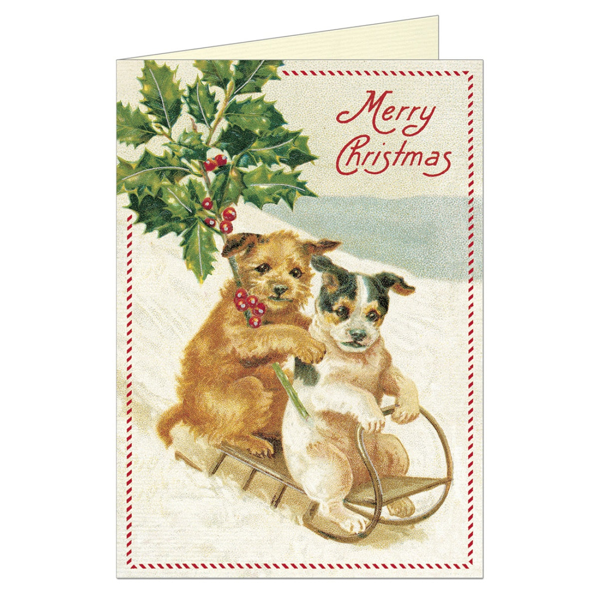 Postal vintage “Christmas Dogs” 🎄🐶
