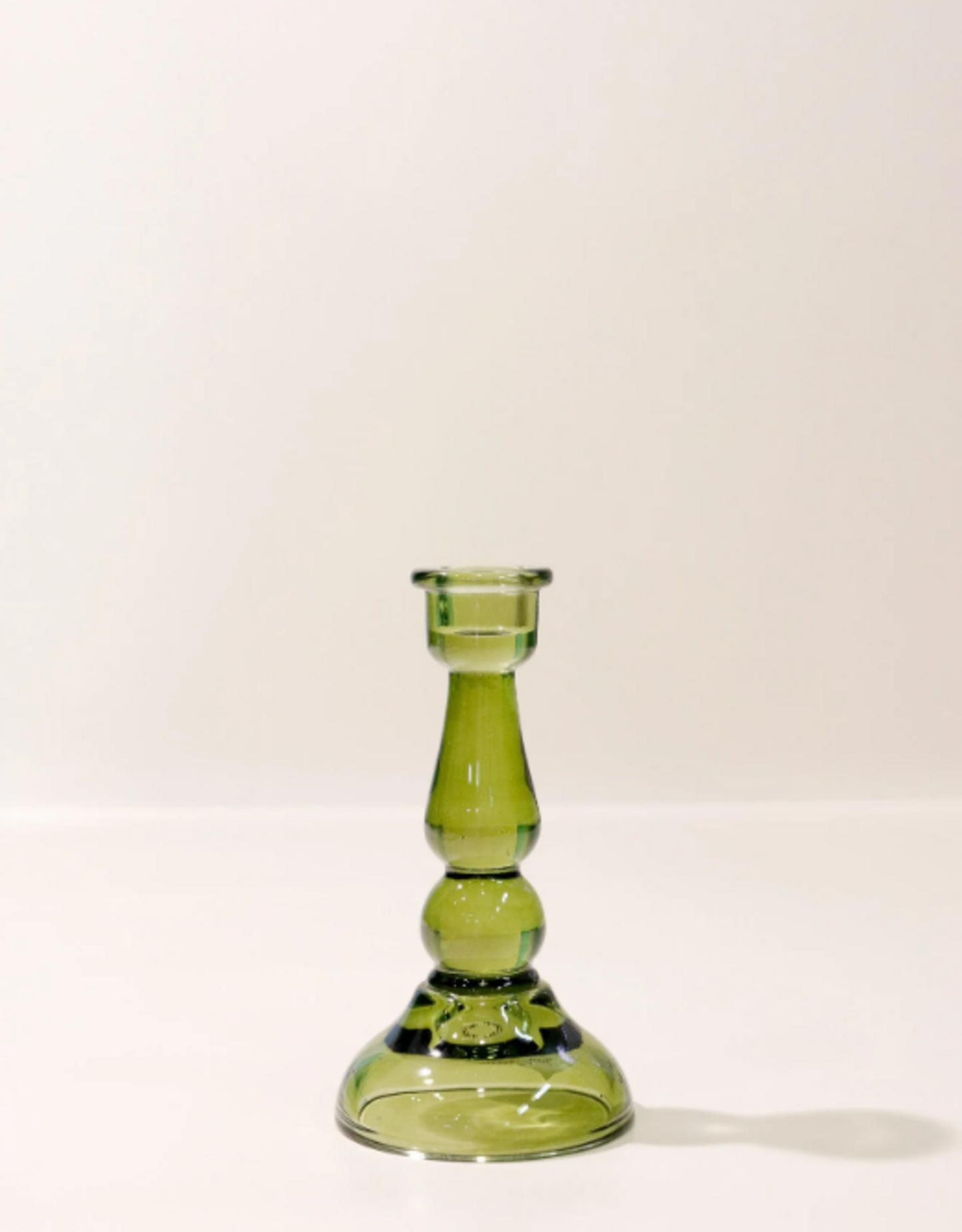 Candelabro de vidrio - Verde 💚