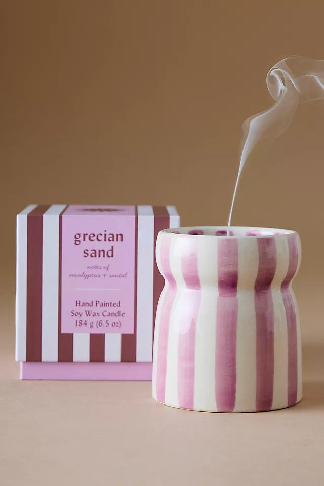 Vela de cerámica “Cabana” - Grecian sand 🩷
