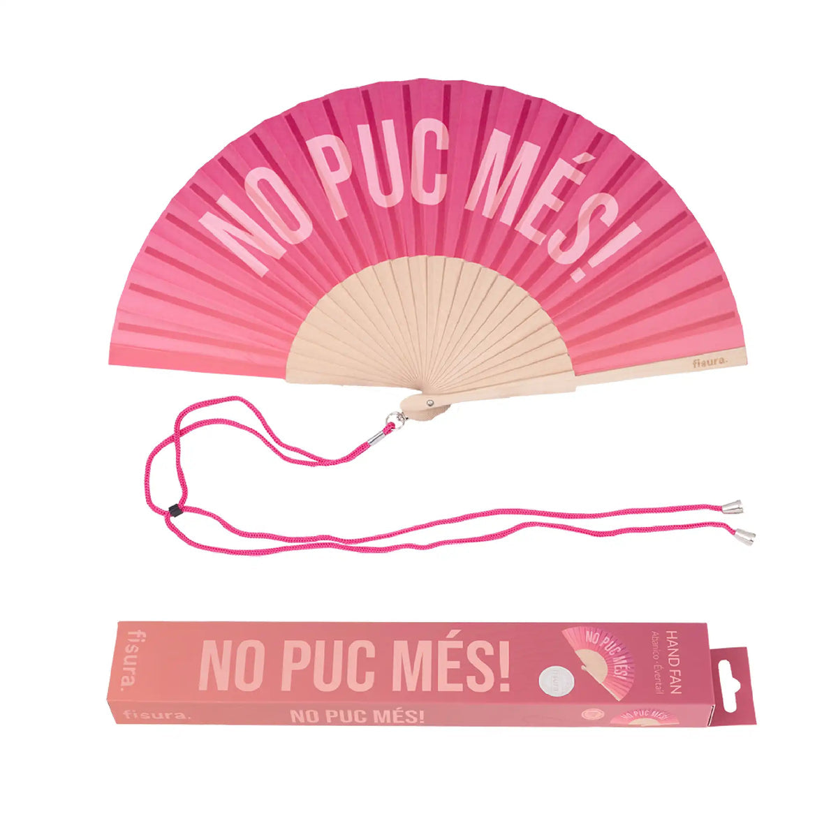 Abanico “No puc més!” 💗