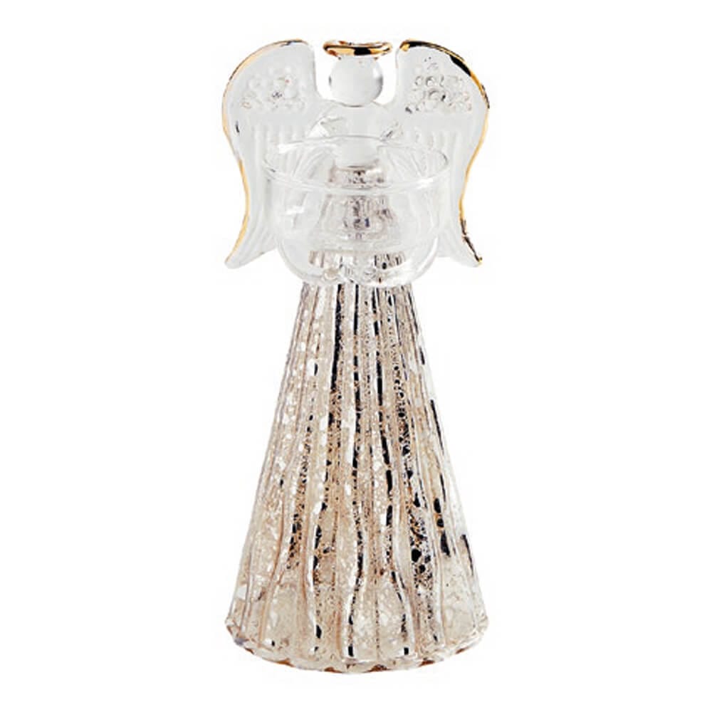 Ángel portavelas de vidrio - Modelo grande