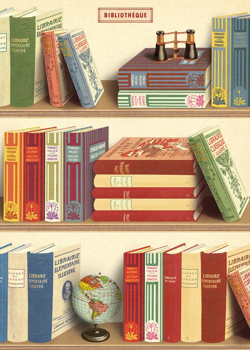 Póster "Library Books"
