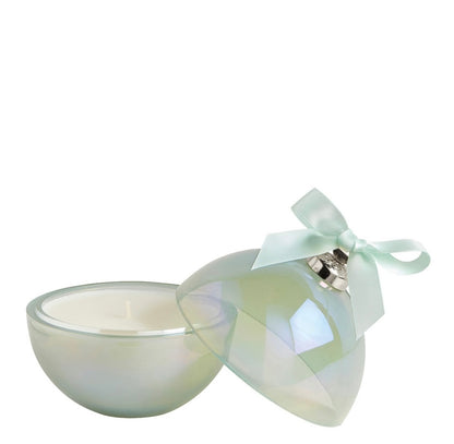 Vela perfumada “Boule de Noël Fête Nacrée” 210g - Sapin Givré