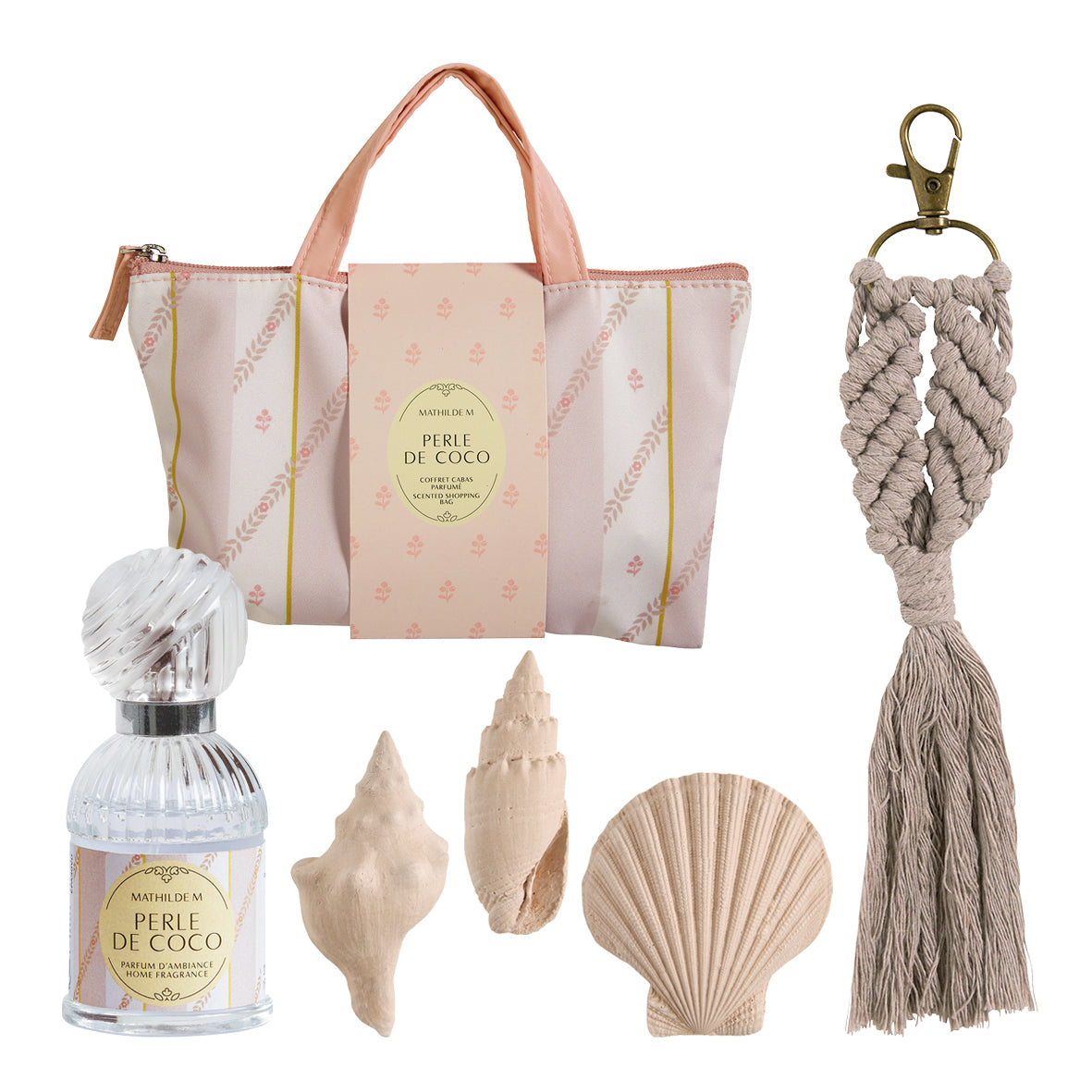 Bolsita con perfume de ambiente y escayolas perfumadas “Perle de Coco”