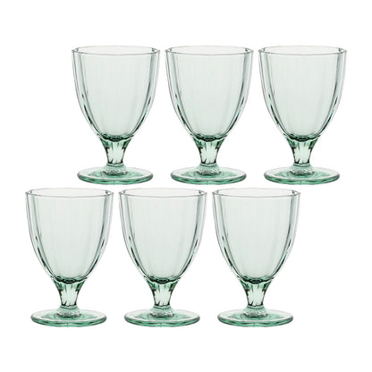 Set de 6 vasos altos "Amami" - Verde manzana