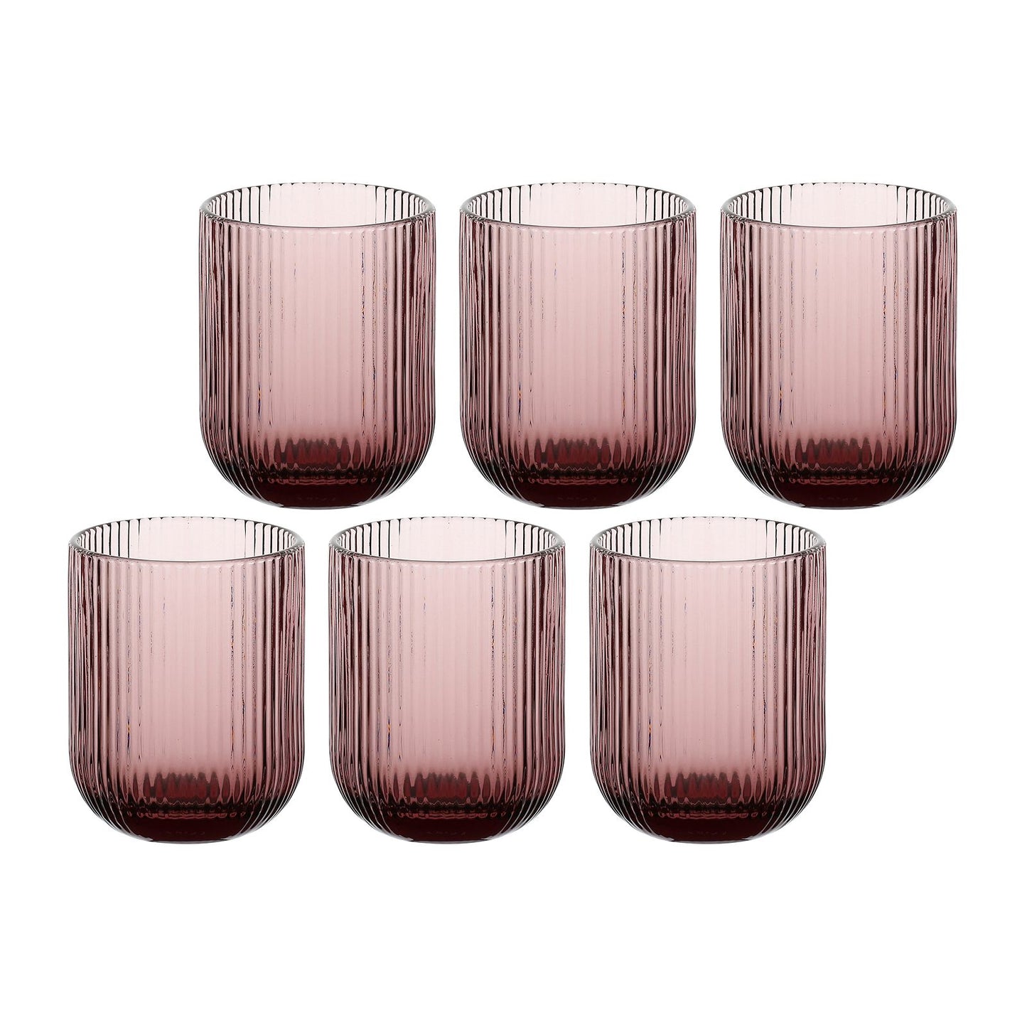 Set de 6 vasos "Twisty" - Púrpura