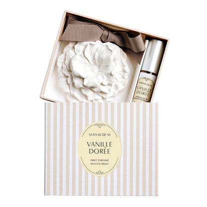 Set de escayola perfumada y concentrado de perfume 4ml “Les Intemporelles” - Vanille Dorée