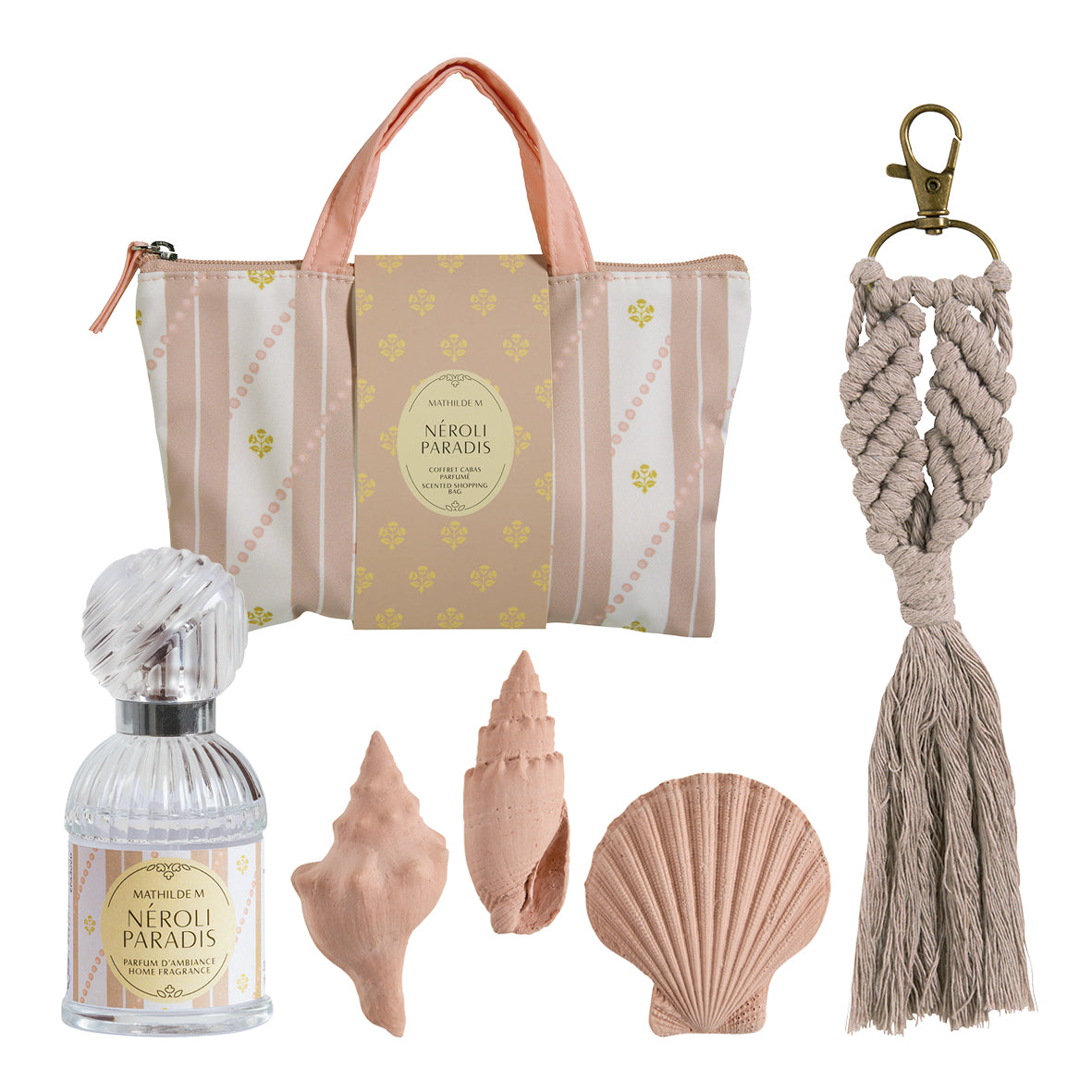 Bolsita con perfume de ambiente y escayolas perfumadas “Néroli Paradis”