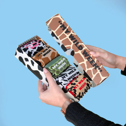 Set de 5 calcetines originales “My wild week”