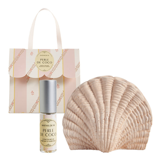 Set de escayola perfumada + esencia “Perle de Coco”