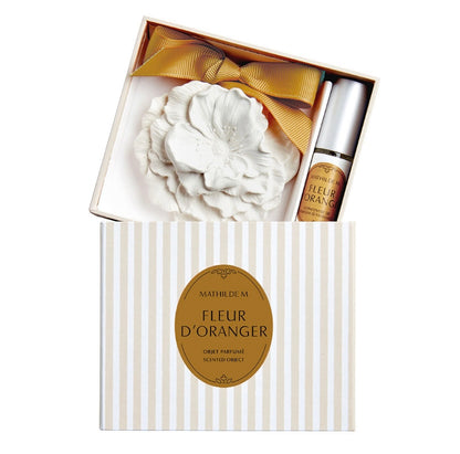 Set de escayola perfumada y concentrado de perfume 4ml “Les Intemporelles” - Fleur d’Oranger 🍊