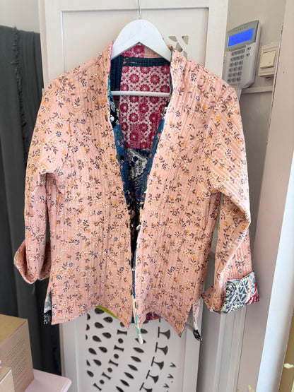 Chaqueta de algodón reversible artesanal “Patchwork”