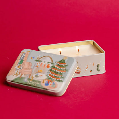 Vela perfumada en lata “Christmas Livingroom” - Persimmon & Chestnut