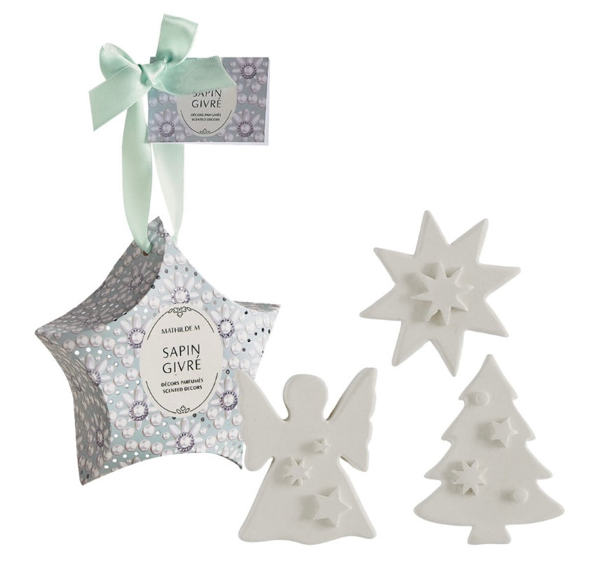 Set de escayolas perfumadas “Fête Nacrée” - Sapin Givré