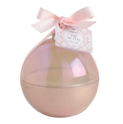 Vela perfumada “Boule de Noël Fête Nacrée” 210g - Thé de Fête