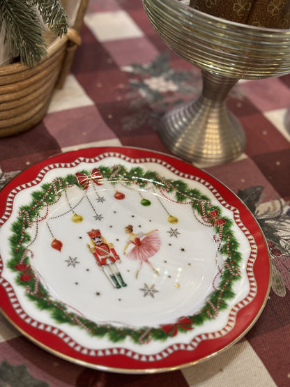 Plato de postre de porcelana “Magie de Noël”