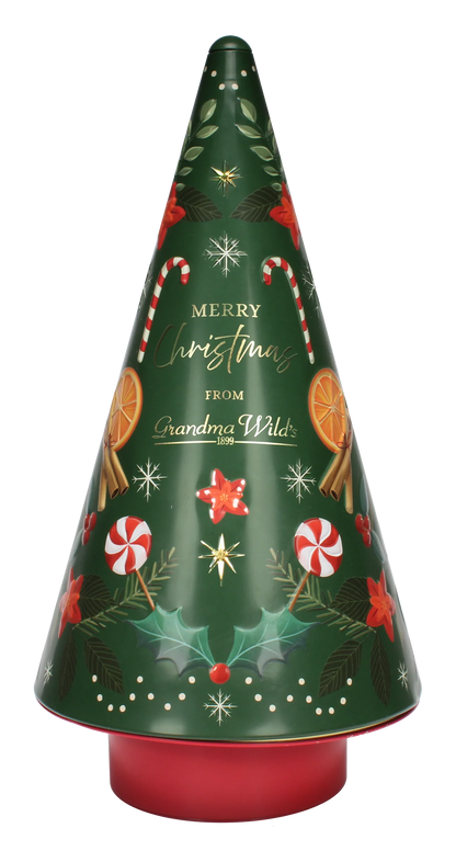 Árbol musical con galletas de jengibre “Grandma Wild’s”