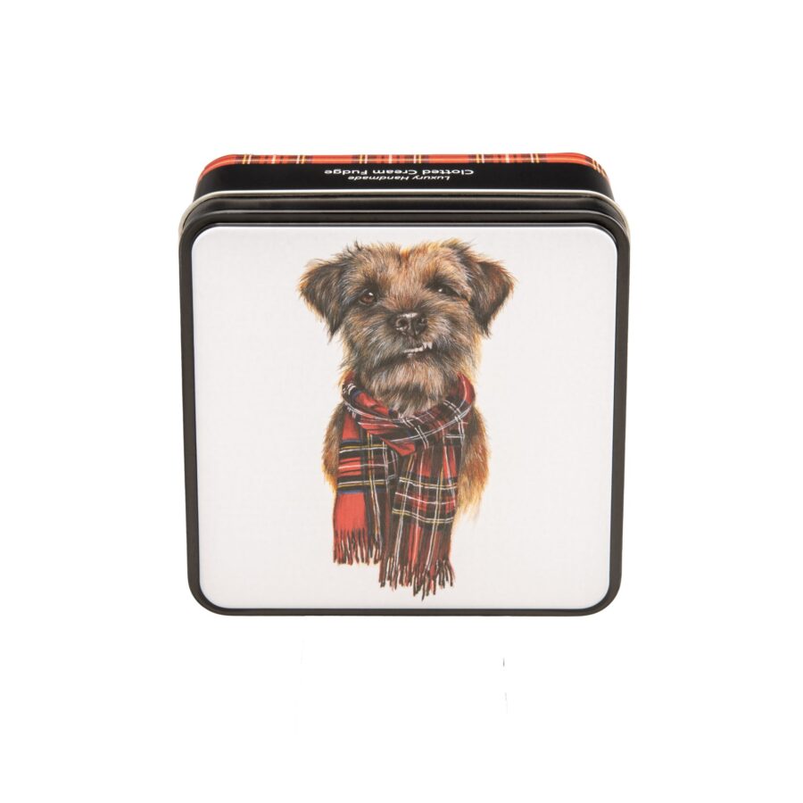 Caja de caramelos Fudge de crema “Murray The Border Terrier”