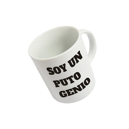 Taza “Soy un puto genio”