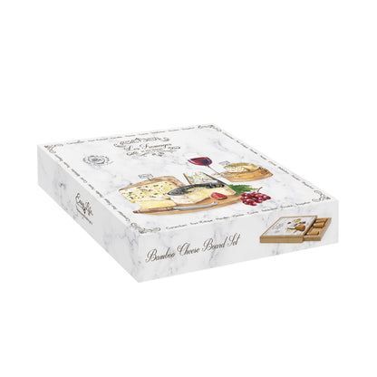 Tabla de bambú para quesos “Les Fromages”