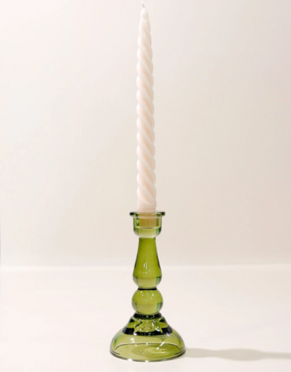 Candelabro de vidrio - Verde 💚