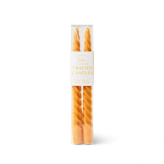 Set de 2 velas en espiral - Golden