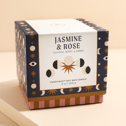 Vela perfumada "Moon Phases" 🌝 - Jazmín y rosa