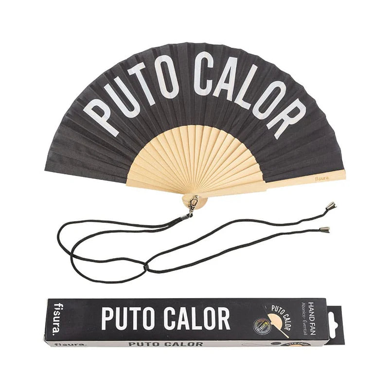Abanico “PUTO CALOR” 🖤