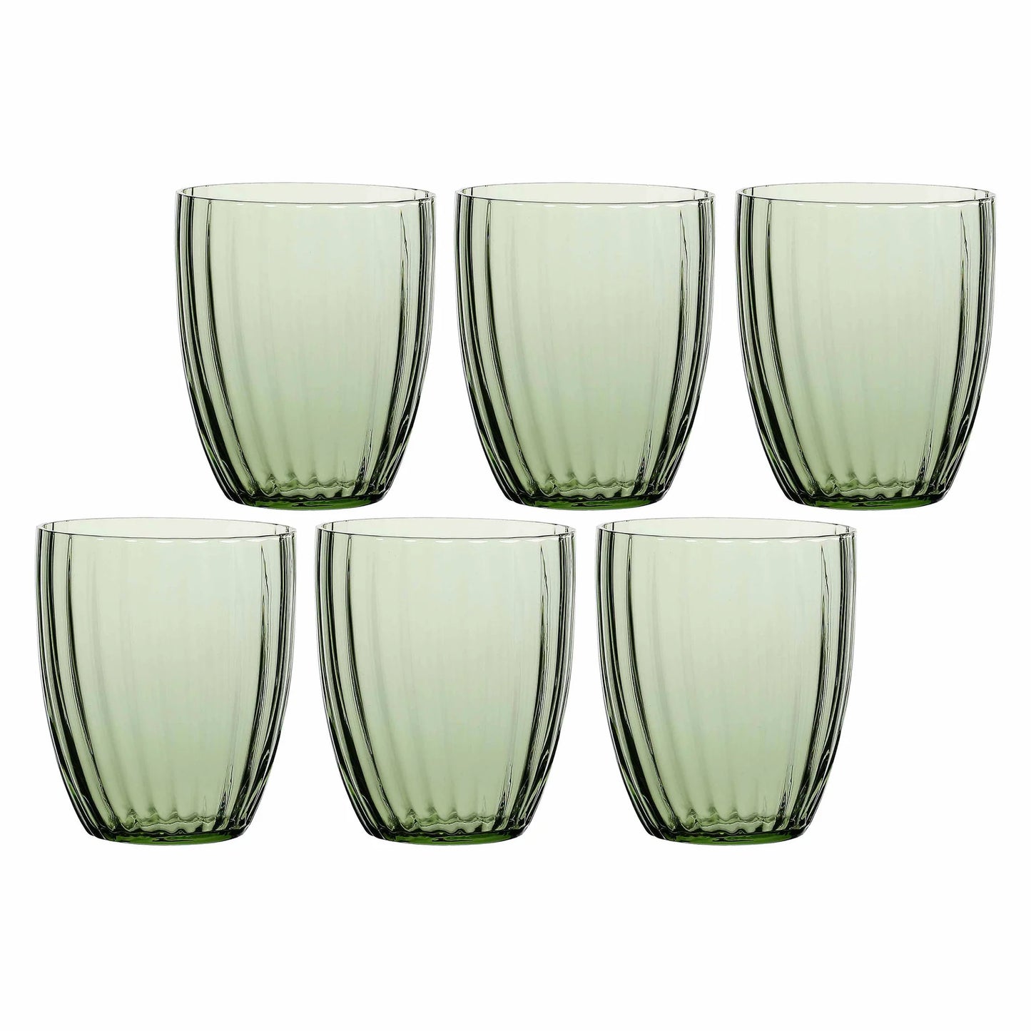 Set de 6 vasos "Prismia" - Verde