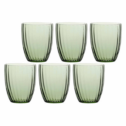 Set de 6 vasos "Prismia" - Verde