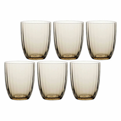 Set de 6 vasos "Prismia" - Ámbar