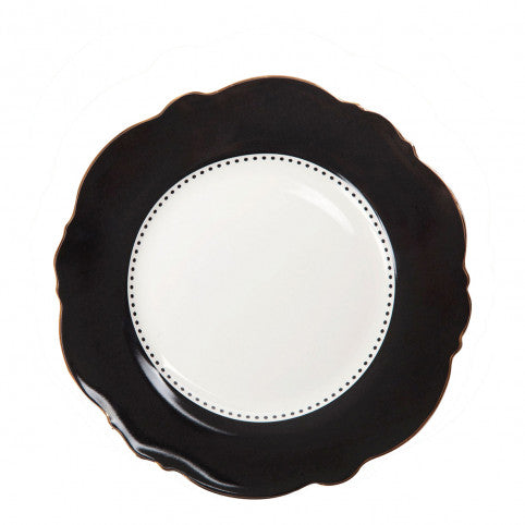 Plato de postre "Madame de Récamier" - Negro