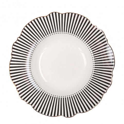 Plato hondo "Madame de Récamier" - Negro