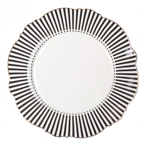 Plato llano "Madame de Récamier" - Negro
