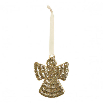 Set de 3 ángeles de purpurina