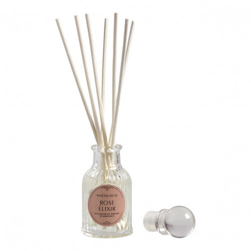 Set escayola perfumada + vela perfumada + mikado "Les Intemporelles" - Rose Élixir 🌹