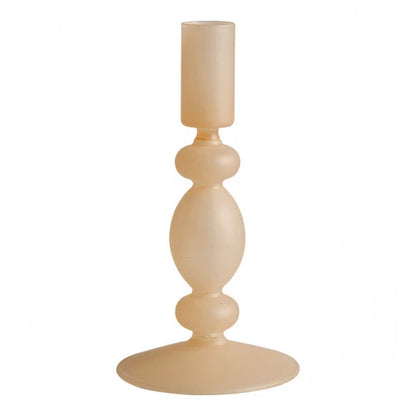 Set de 3 candelabros beige mate